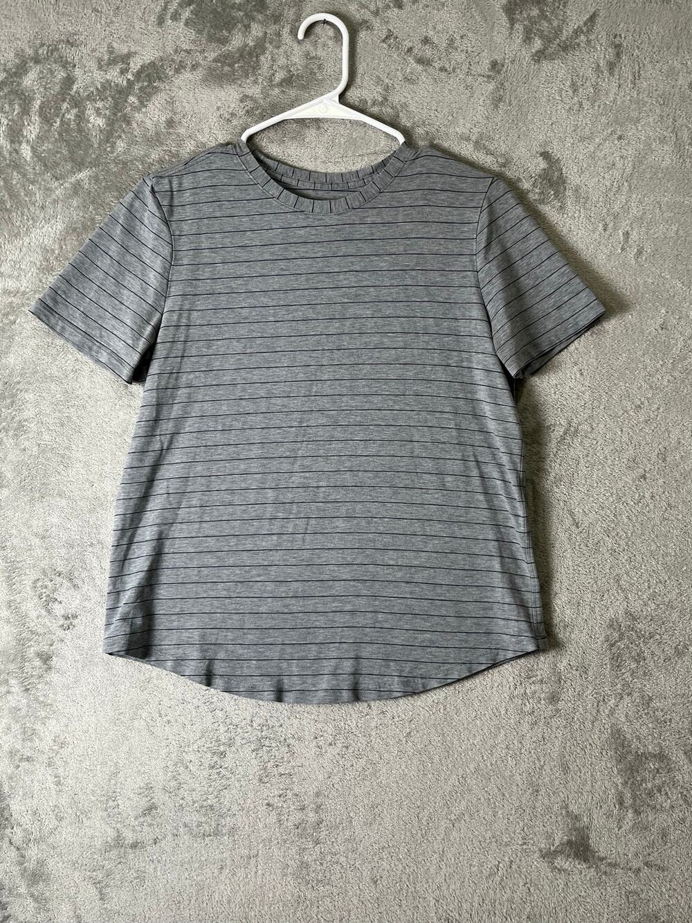 Lululemon Love Crew Short Sleeve T-Shirt Short Serve Stripe Heathered Size 4